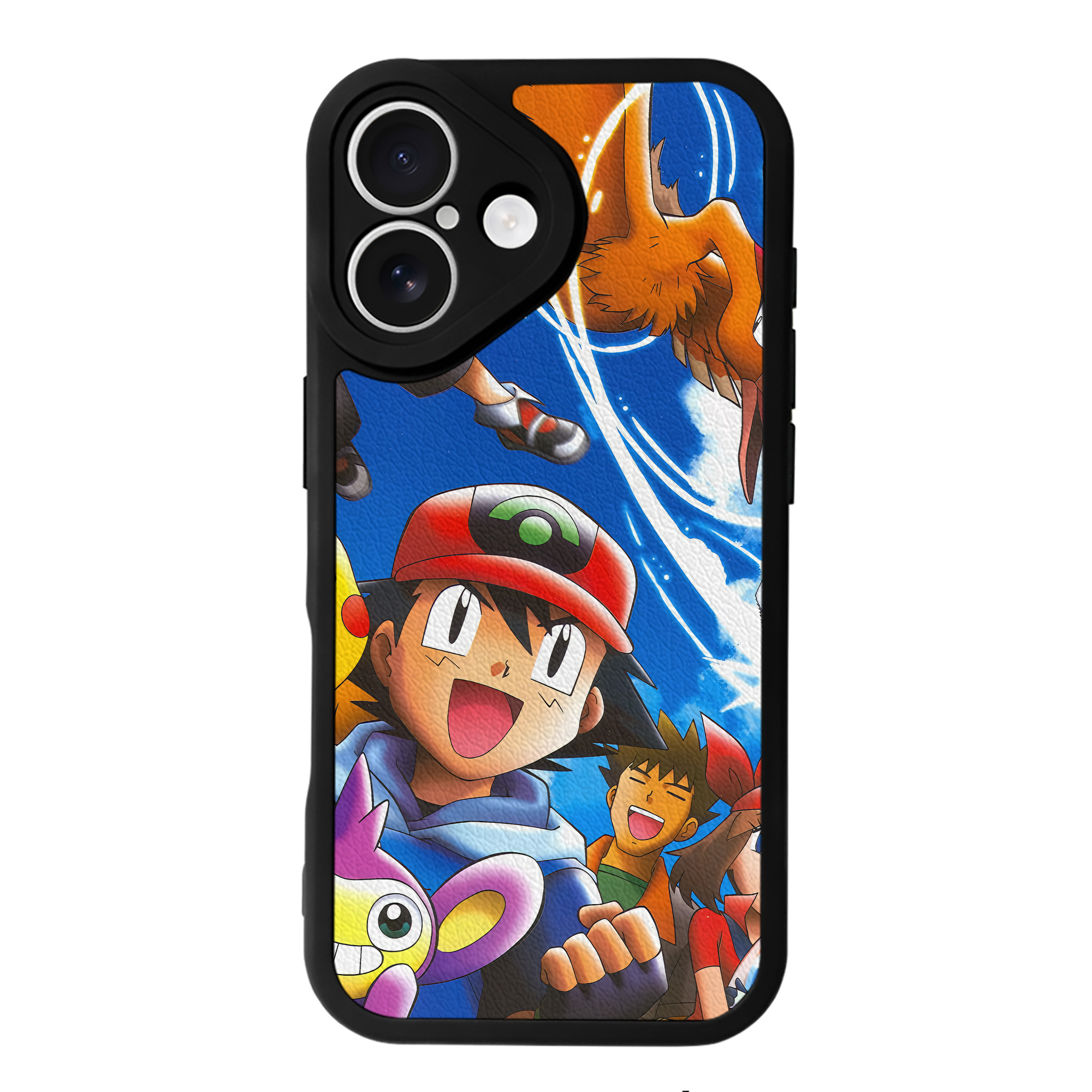 （画像用） ポケットモンスター Pokémon 【iPhone 16シリーズ対応】シリコンスマホケース（レザー調） 材質：シリコン